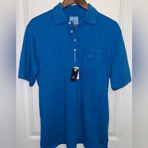 johnnie-O "Coastal Wash Original" Polo in Riptide Blue- NWT
